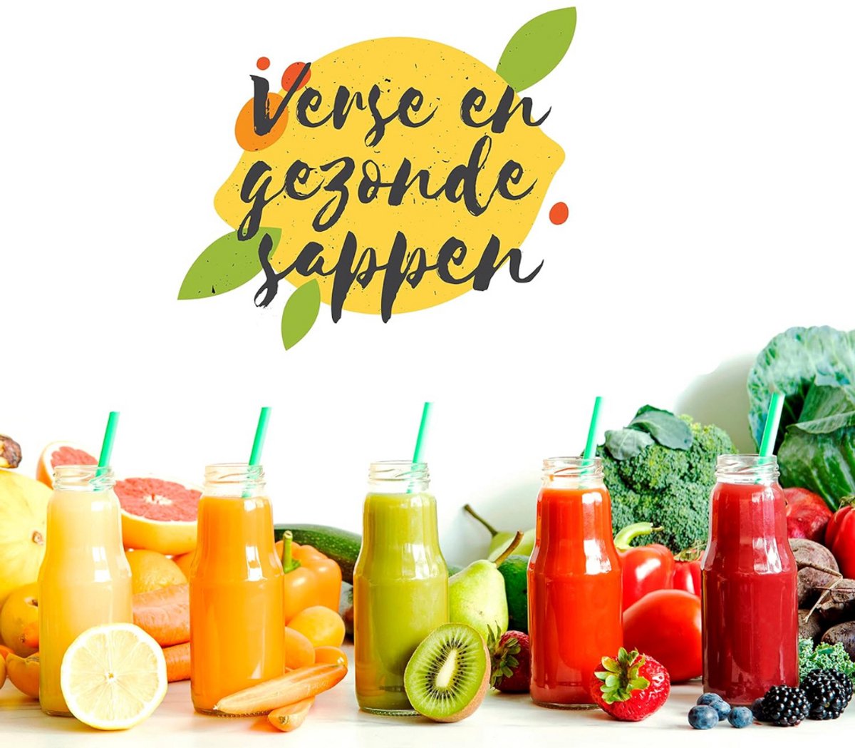 Slowjuicer Groenten en Fruitpers BPA Vrij Met Pulpcontainer