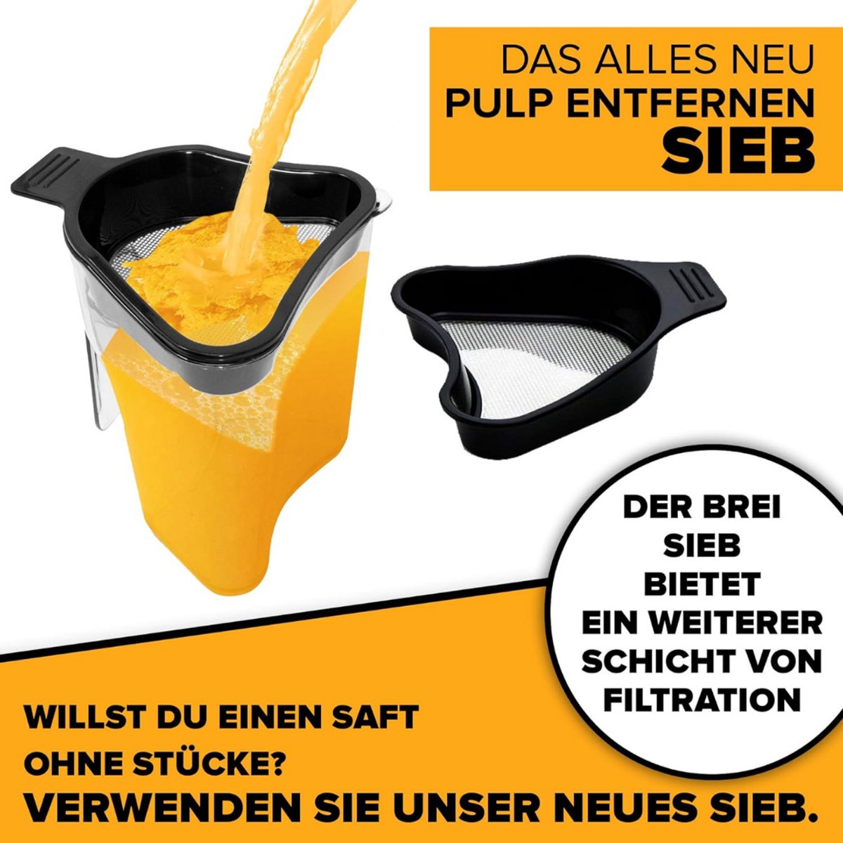 Slowjuicer Groenten- en Fruitpers BPA-vrij met Pulpcontainer