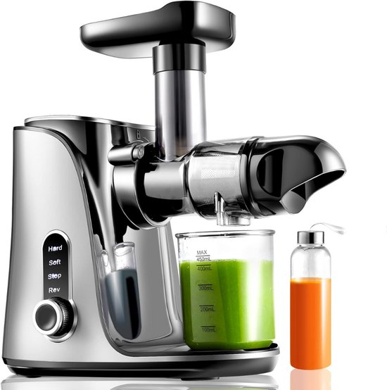Slowjuicer Groenten- en Fruitpers BPA-vrij met Pulpcontainer