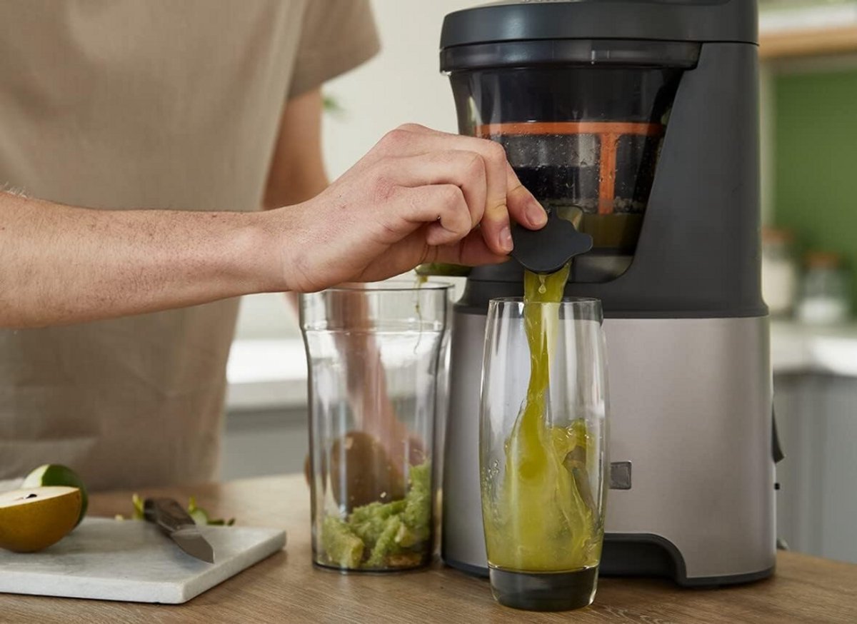 Slowjuicer Groenten en Fruitpers BPA Vrij met Pulpcontainer
