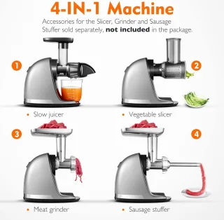 Slowjuicer Juicer Sapcentrifuge Groenten Fruitpers