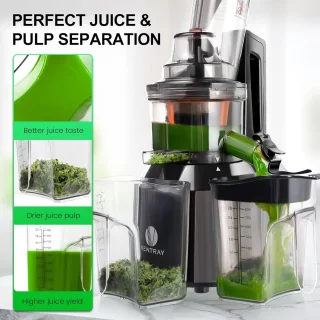 Slowjuicer Koude Pers Zwart