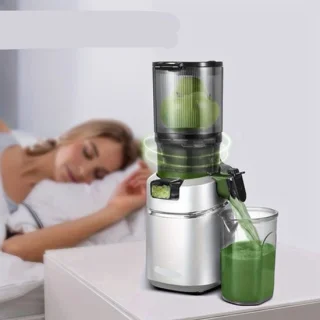 Slowjuicer met 13,5 cm voederopening en 1,8 liter opvangcapaciteit – Zwart