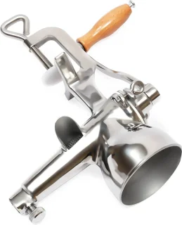 Slowjuicer RVS handmatig grijs compact Max 5.5