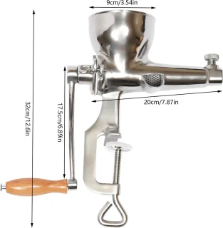 Slowjuicer RVS handmatig grijs compact Max 5.5