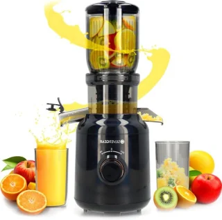 Slowjuicer sapcentrifuge elektrisch zwart