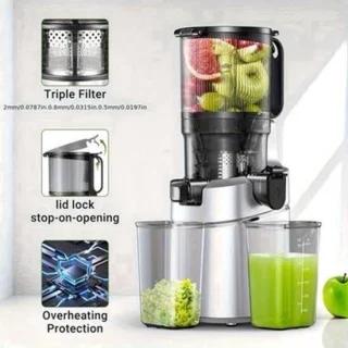 Slowjuicer – sapcentrifuge – fruitpers – groentepers – zilver