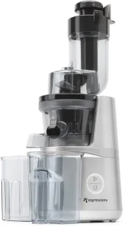 Slowjuicer sapcentrifuge RVS grijs
