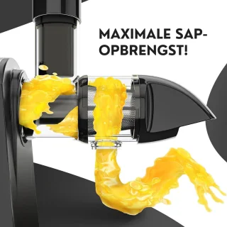 Slowjuicer Sapcentrifuge Zwart Inclusief Borstel & EBook