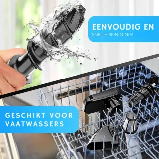 Slowjuicer Sapcentrifuge Zwart Inclusief Borstel & EBook