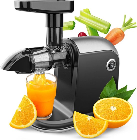 Slowjuicer Sapcentrifuge Zwart Inclusief Borstel & EBook