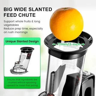 Slowjuicer Sapcentrifuge Zwart