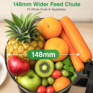 Slowjuicer voor groenten en fruit