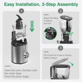 Slowjuicer voor groenten en fruit