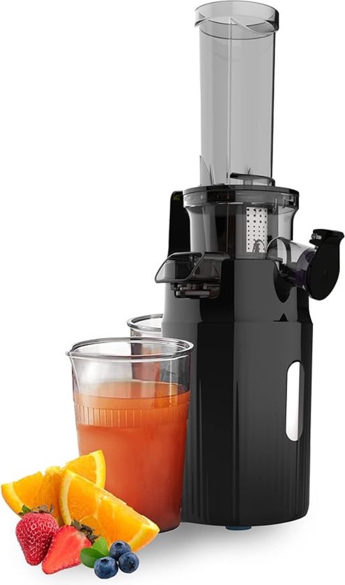 Slowjuicer zwart 3 snelheden 300ml