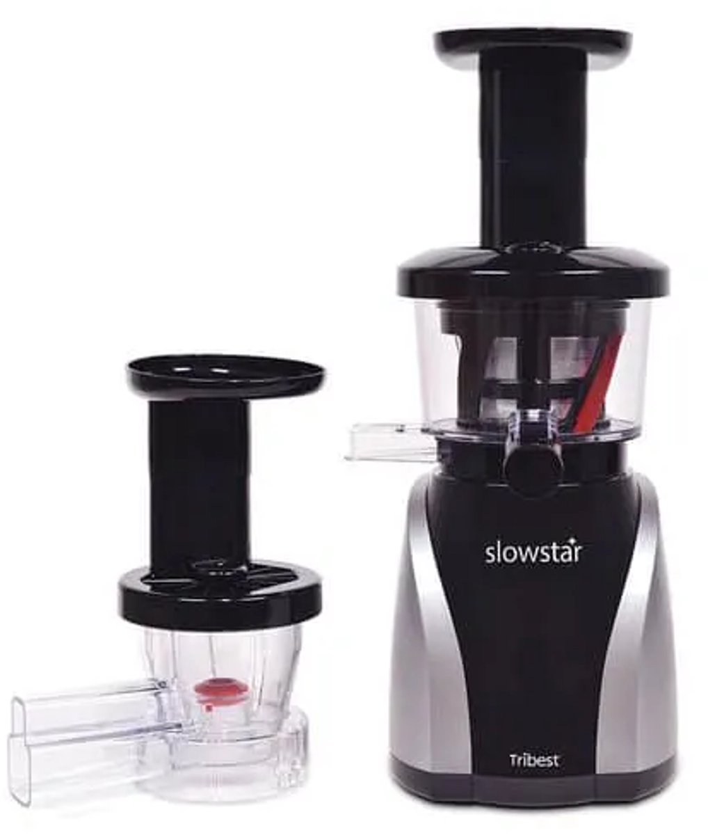 De Slowstar SW-2020 Slowjuicer en Molen Zilver in één oogopslag