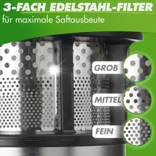 SnelShoppen - Slow Juicer NUTRI-PRESS MAX+ - Zwart - Professionele Sapcentrifuge voor Gezonde Sappen, Stille Motor, Makkelijk Schoon te Maken, Perfect