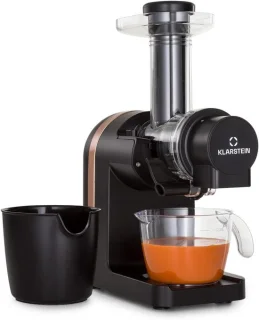 SnelShoppen - Verticale slow juicer 200 W, 400 ml, zwart