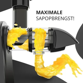 SNJY® Slowjuicer Zwart/Zilver