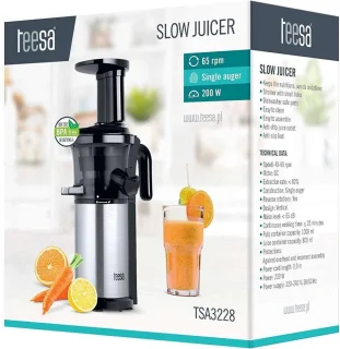 Teesa TSA3228 Slow Juicer Roestvrijstaal