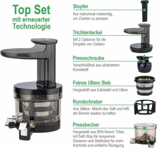 Versapers 5G Slowjuicer Verticaal Rood