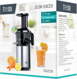 Verticale Slowjuicer - Zwart