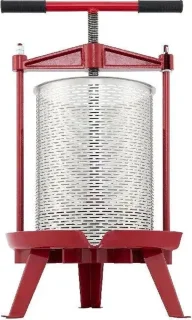 Vevor Handfruitwijnpers 14L RVS Rood