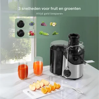 VIN Sapcentrifuge Groenten & Fruit Zwart/RVS