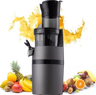 V&M Healthy Slowjuicer Antraciet 800 ml