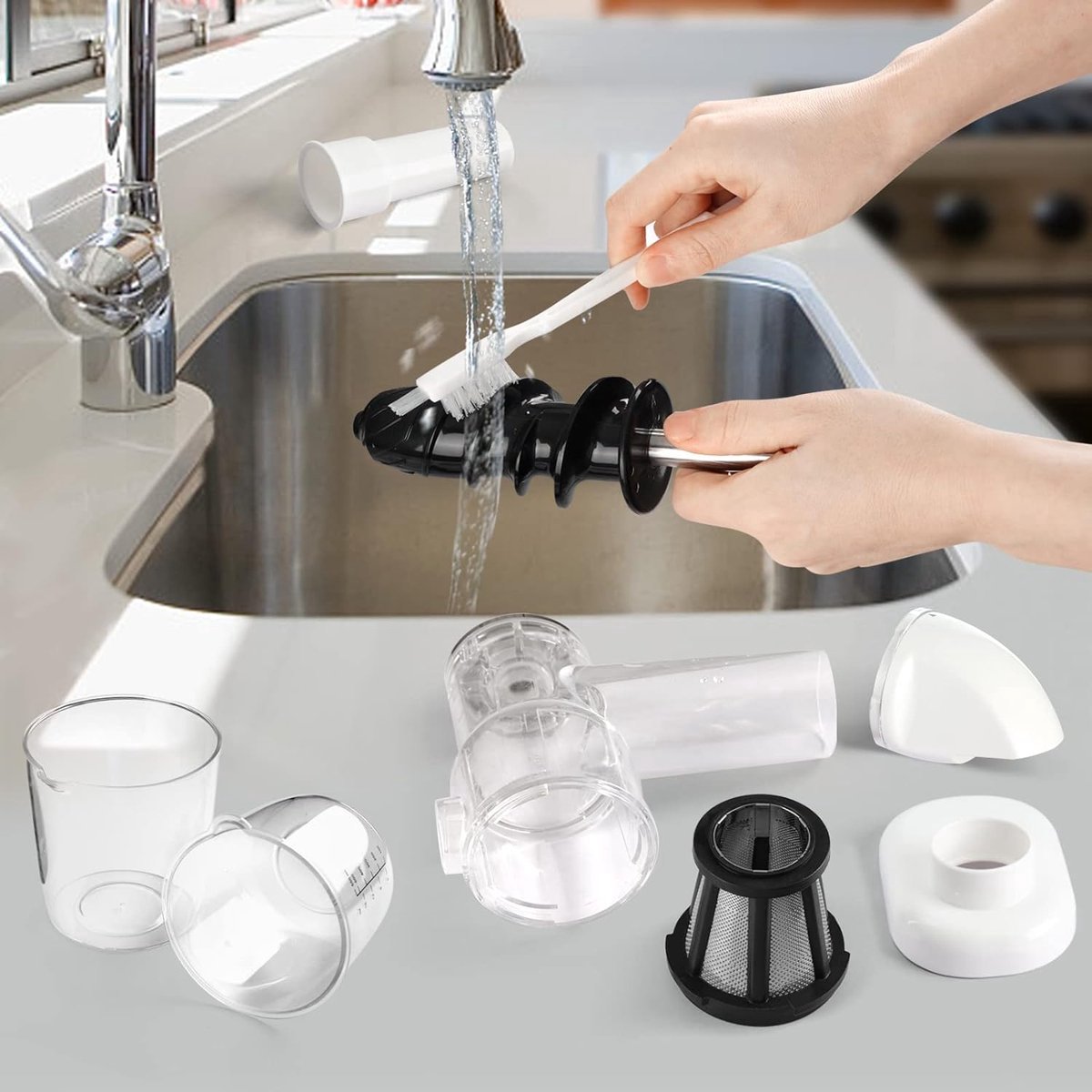 Wat vinden we goed aan de WNHB® Slowjuicer opzetstuk voor KitchenAid keukenmachine wit