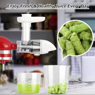 WNHB® Slowjuicer opzetstuk voor KitchenAid keukenmachine wit