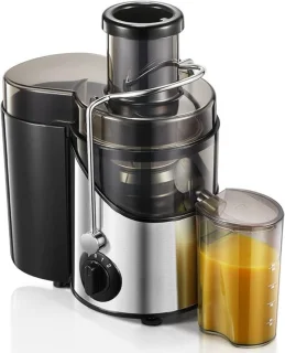 De Zyrex Sapcentrifuge Slowjuicer Zilver in één oogopslag