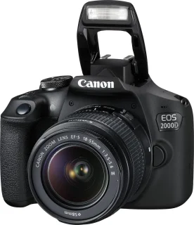 Canon EOS 2000D + 18-55mm f/3.5-5.6 + 16GB + Cameratas SB130 - Zwart