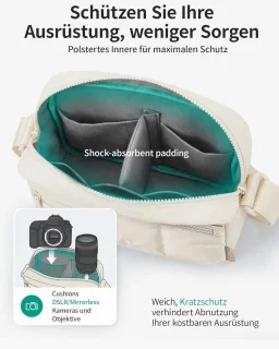 Wat vinden we goed aan de Bagsmart Puffer cameratas klein zwart
