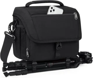 Cameratas camera sling tas zwart