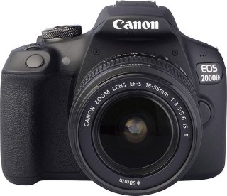 Canon EOS 2000D Spiegelreflexcamera + 18-55mm lens