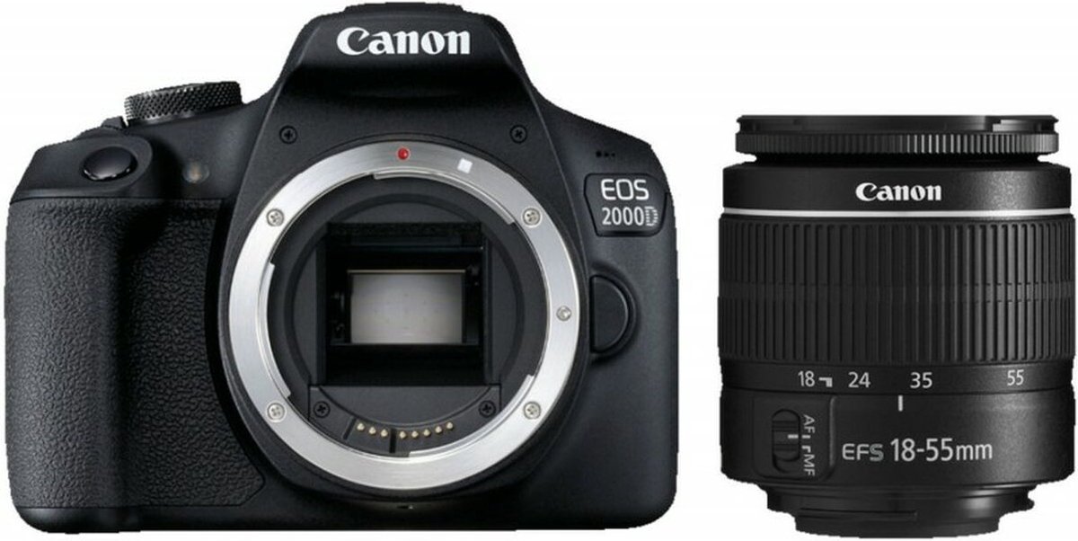 Canon EOS 2000D Spiegelreflexcamera + 18-55mm lens
