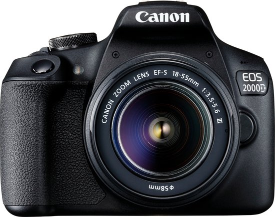 Canon EOS 2000D Spiegelreflexcamera + 18-55mm lens