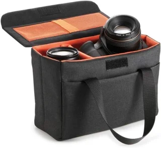 DSLR-cameratas voor Nikon, Canon, Fuji, Olympus en Sony, zwart