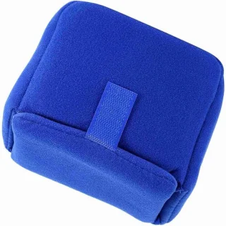 Fluwelen cameratas (blauw)