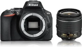 Nikon D5600 + AF-P DX 18-55mm SLR-kit Zwart
