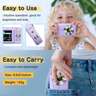 Wat vinden we goed aan de Onbekend merk Digitale camera Paars