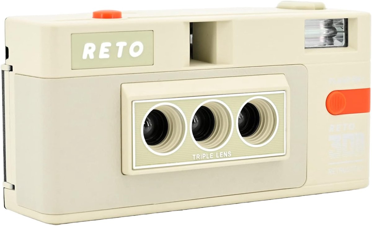 Wat vinden we goed aan de RFWR 35mm 3D-filmcamera met ingebouwde flitser