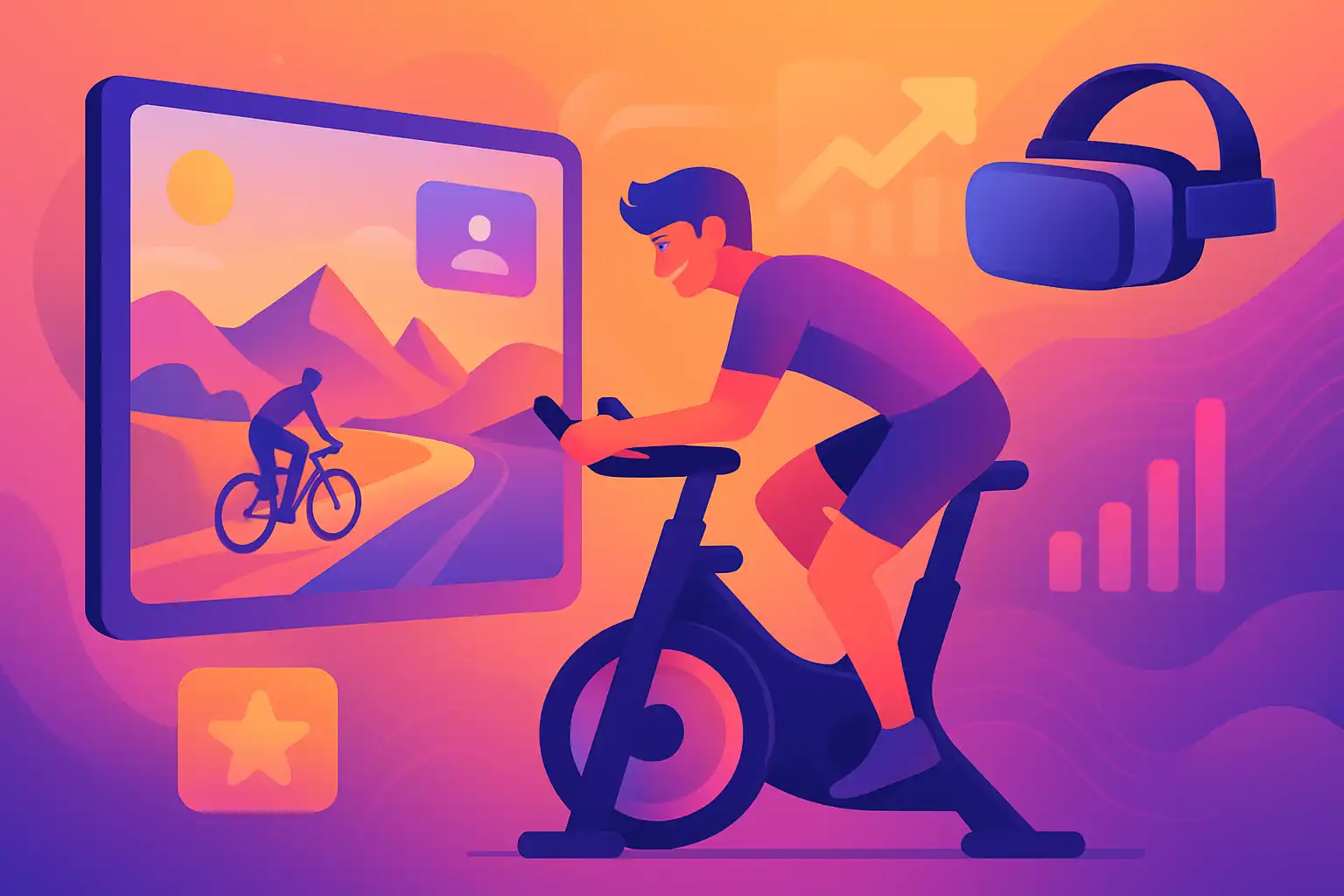 Gamified indoor cycling: apps en virtual reality die je motivatie door het dak jagen