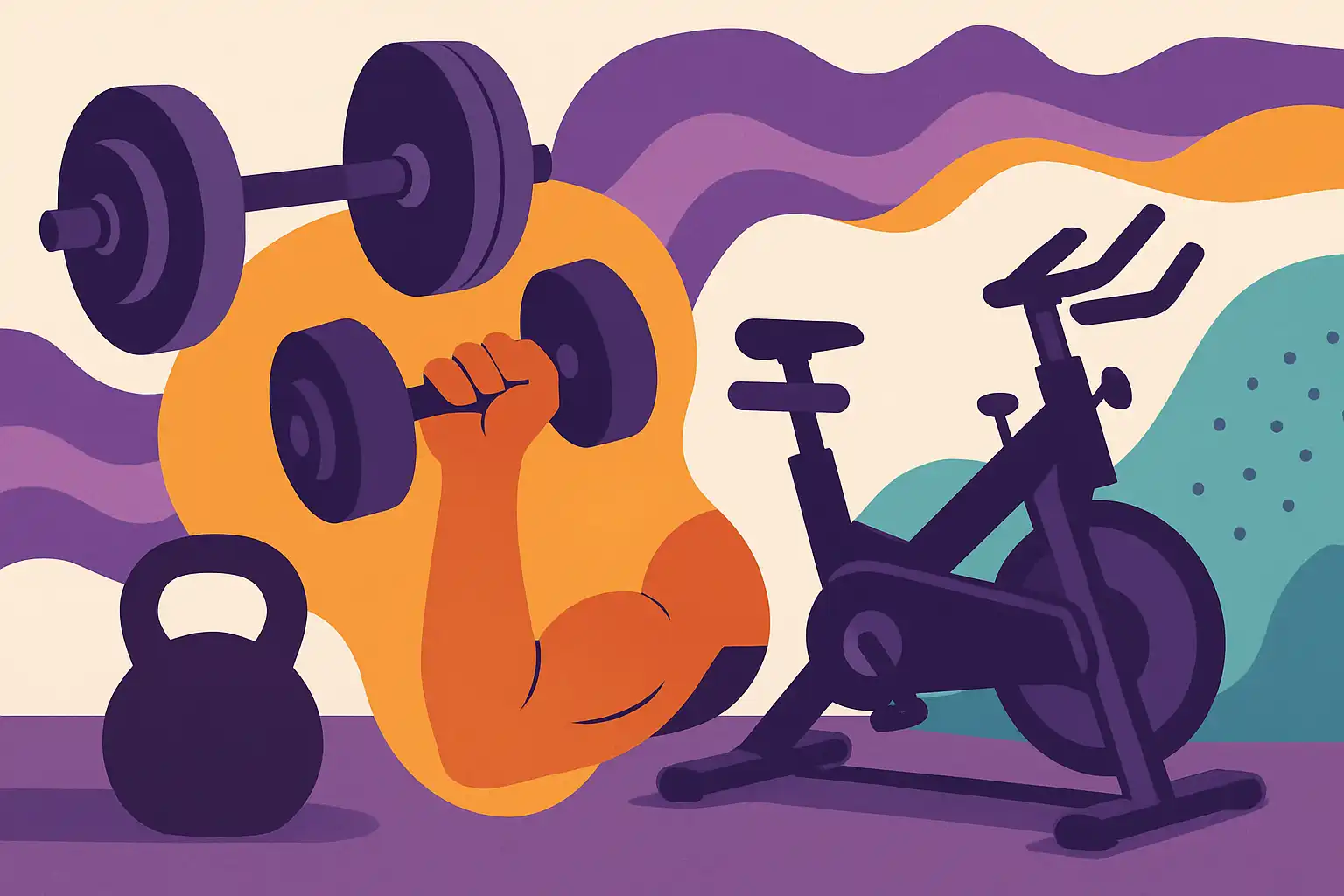 Hybride fitness: zo combineer je krachttraining met je spinningfiets voor sneller resultaat