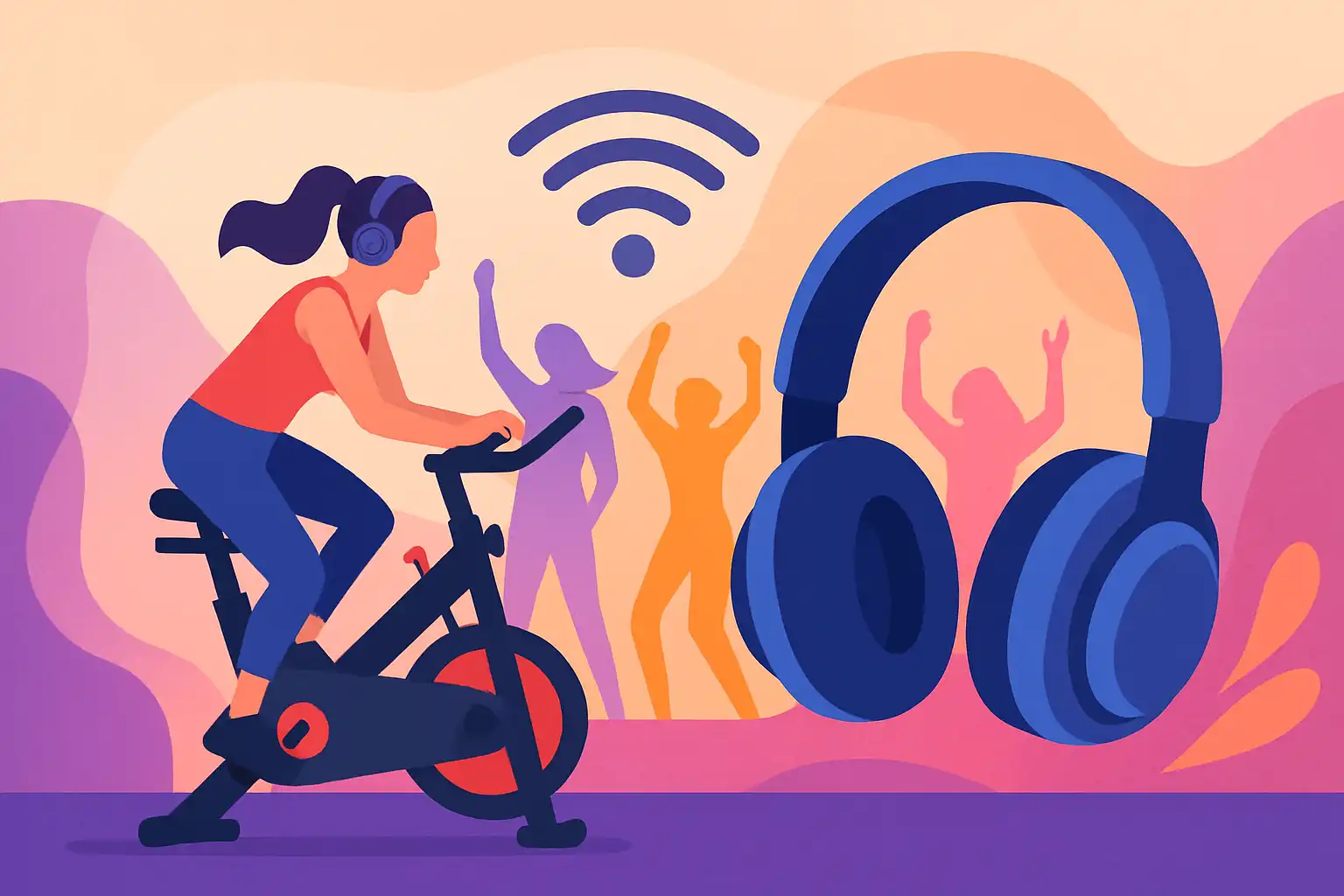 Silent spin: zo organiseer je een draadloze spinparty thuis
