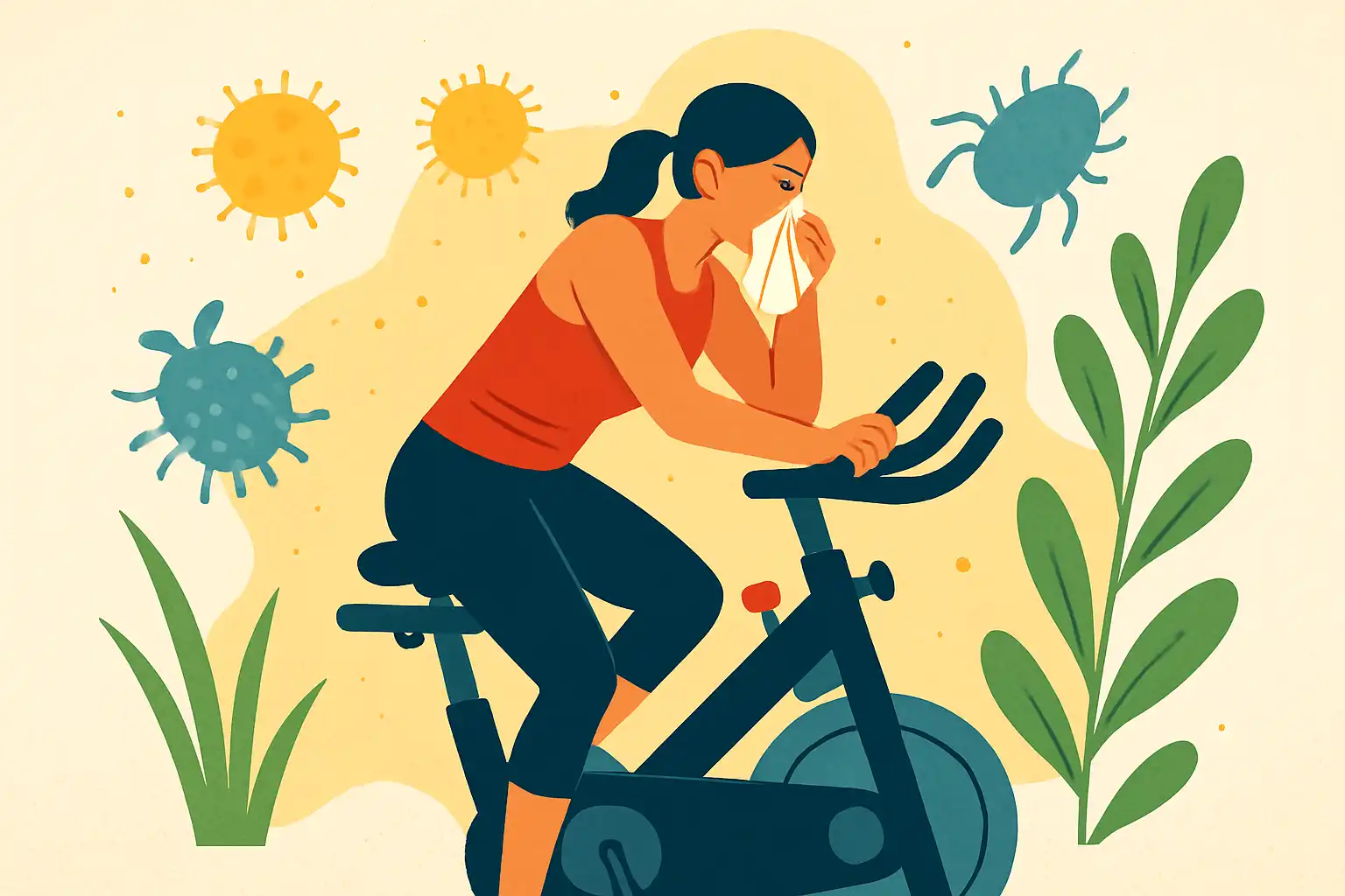 Spinning tijdens het allergieseizoen: zo train je slim bij pollen, huisstofmijt en luchtwegklachten