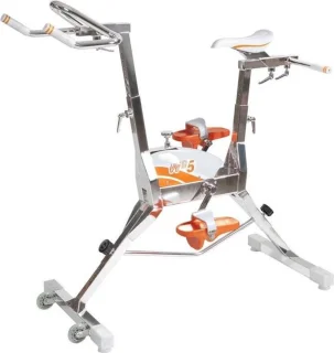 De Aquabike Waterflex WR5 Waterfiets - Oranje/Wit - 122x55x153 cm in één oogopslag