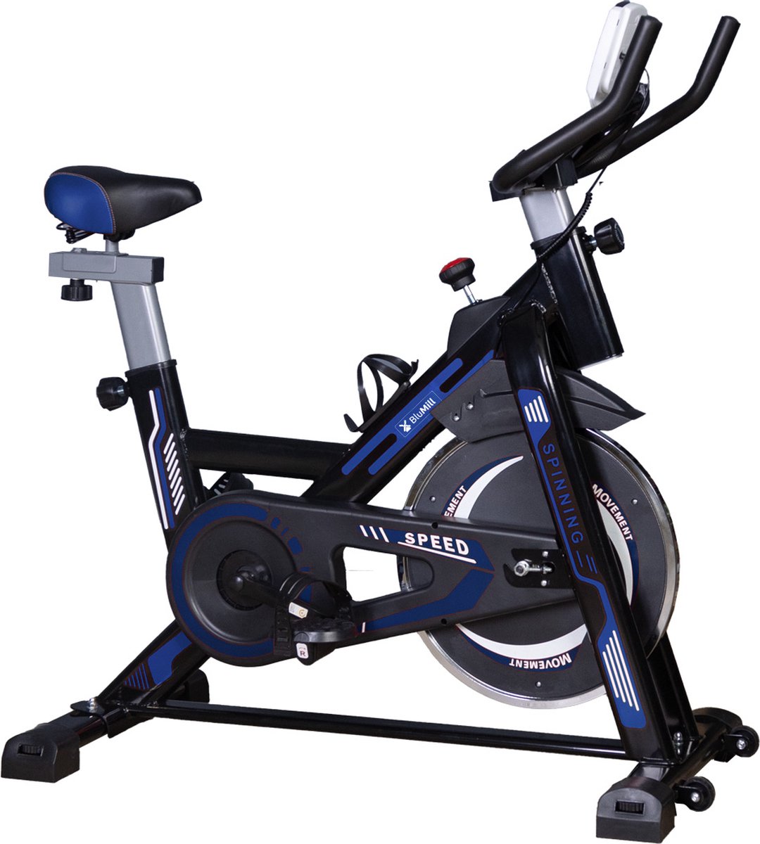 De BluMill Hometrainer Spinningfiets Fitness Fiets in één oogopslag