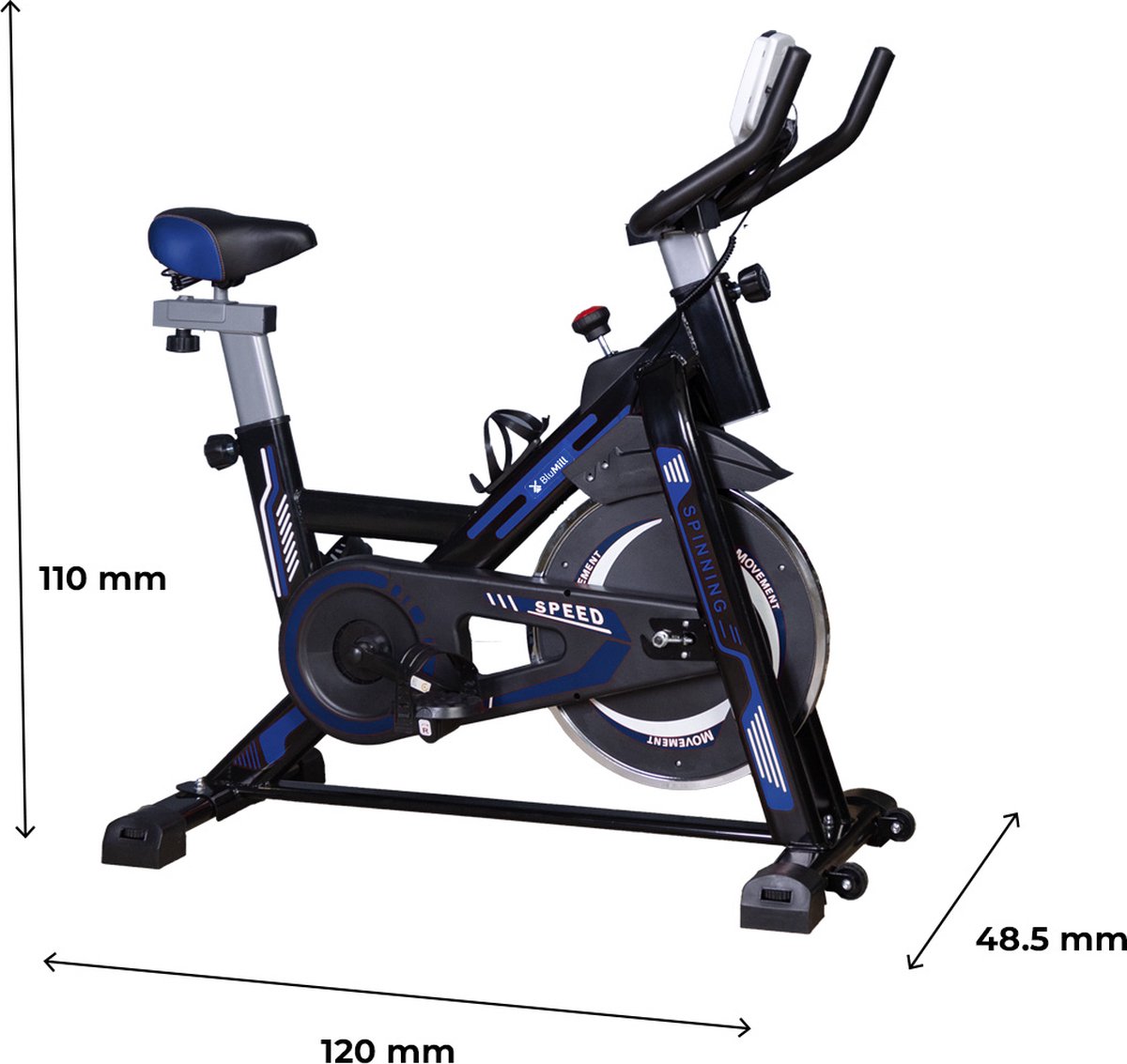 BluMill Hometrainer Spinningfiets Fitness Fiets